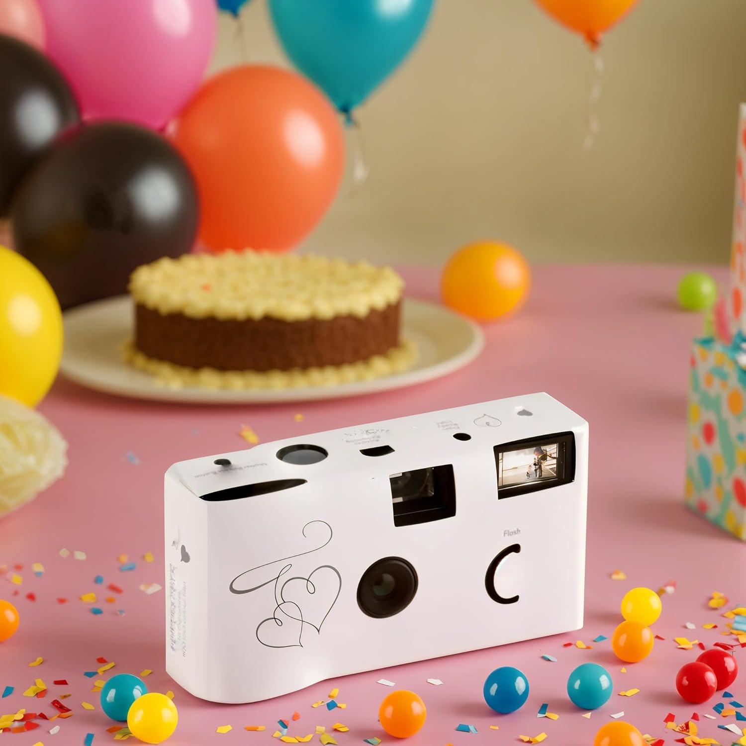 Cámara desechable Weddingstar 16 exposiciones con flash