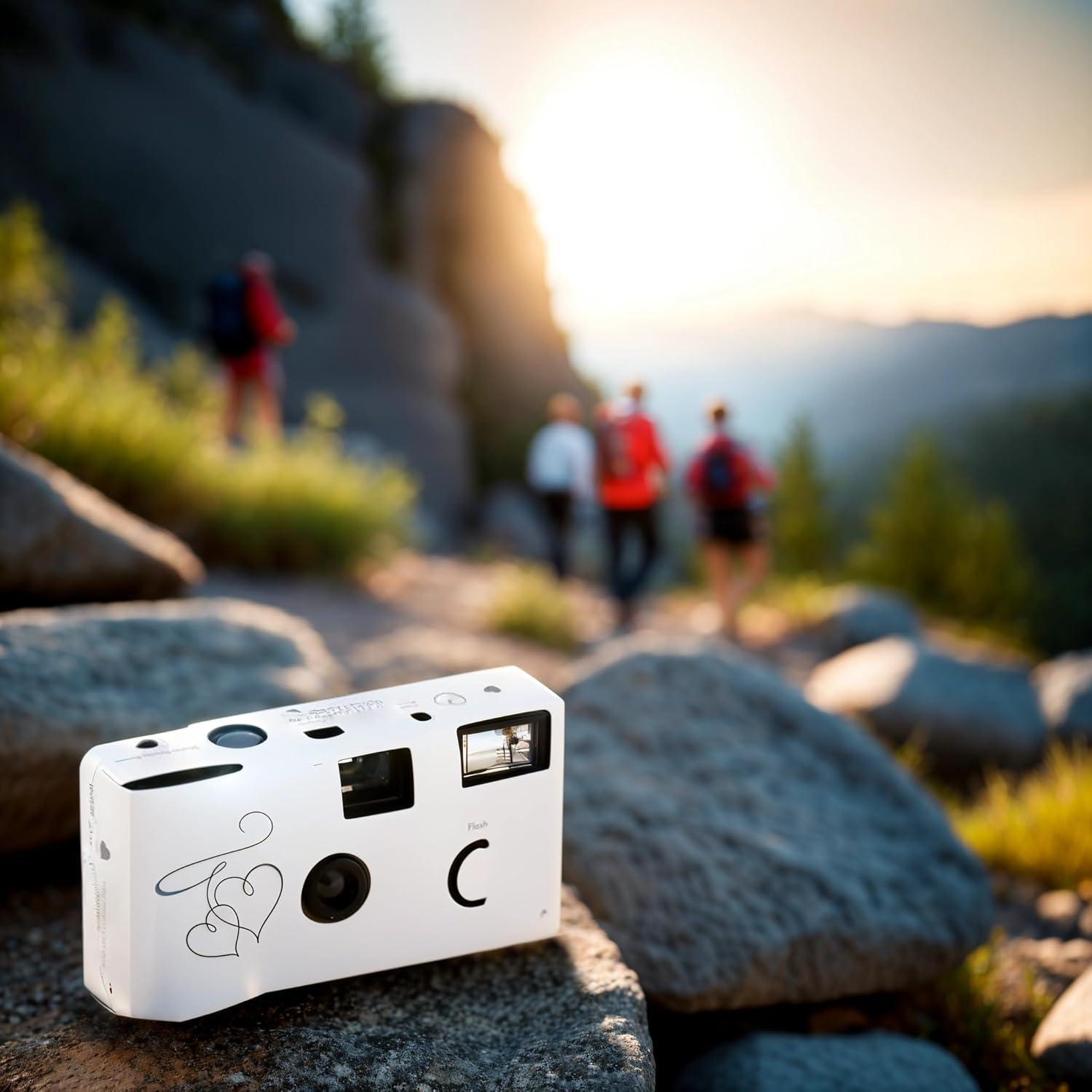 Cámara desechable Weddingstar 16 exposiciones con flash