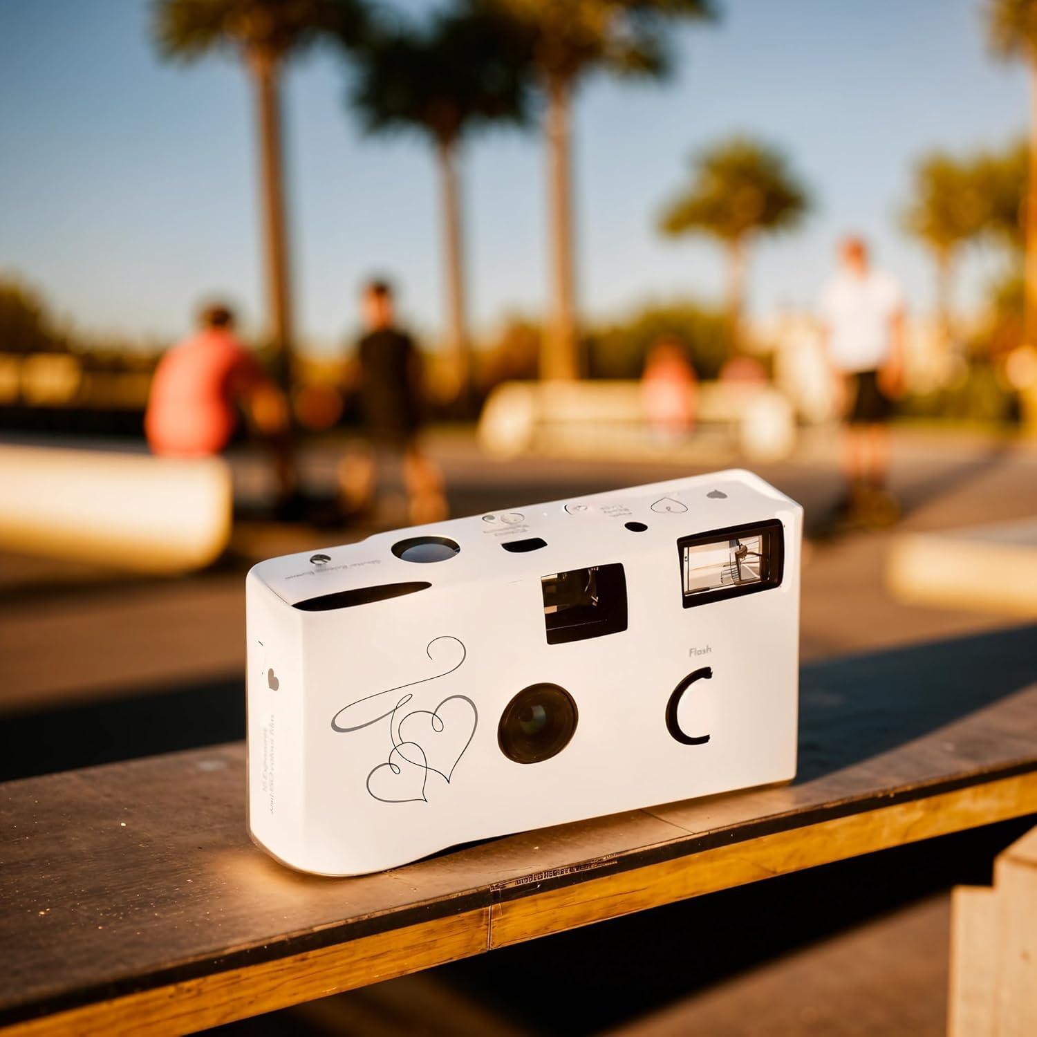 Cámara desechable Weddingstar 16 exposiciones con flash