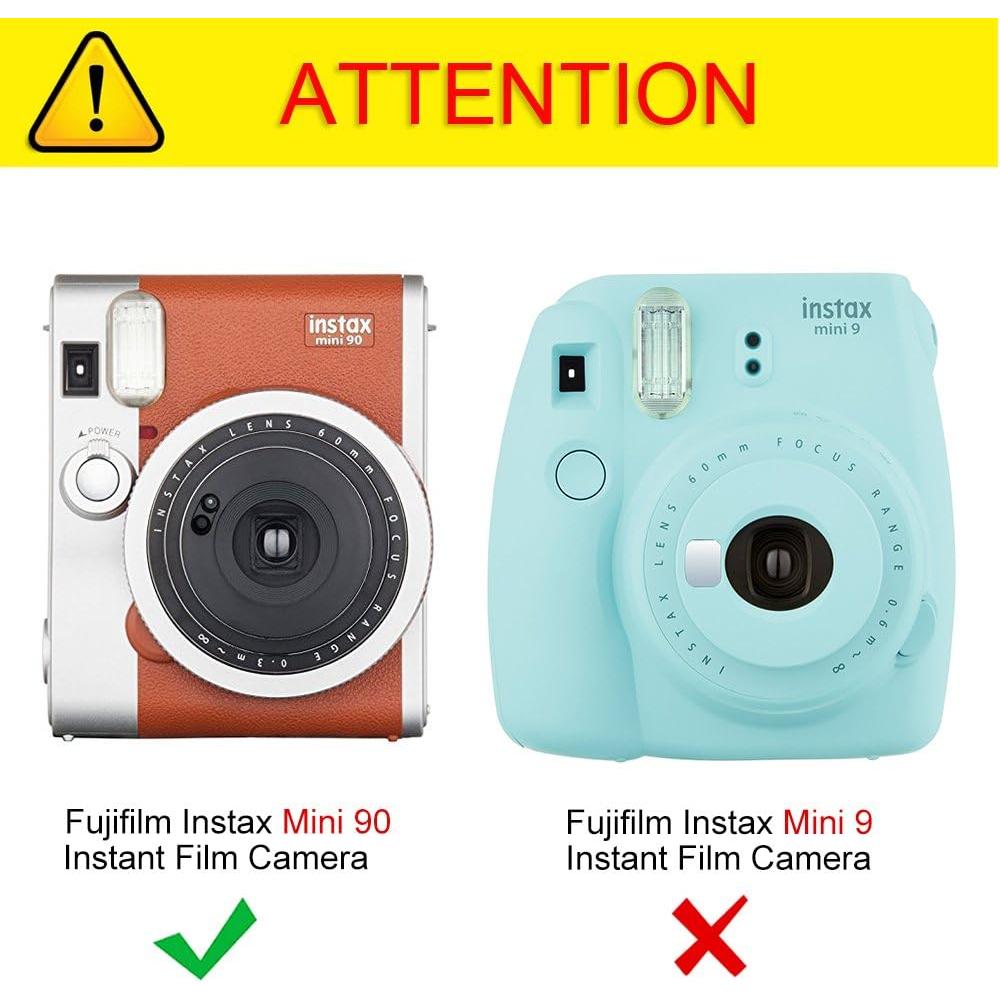 Funda Protectora Fintie para Cámara Fujifilm Instax Mini 90 - Cuero Vegano Marrón