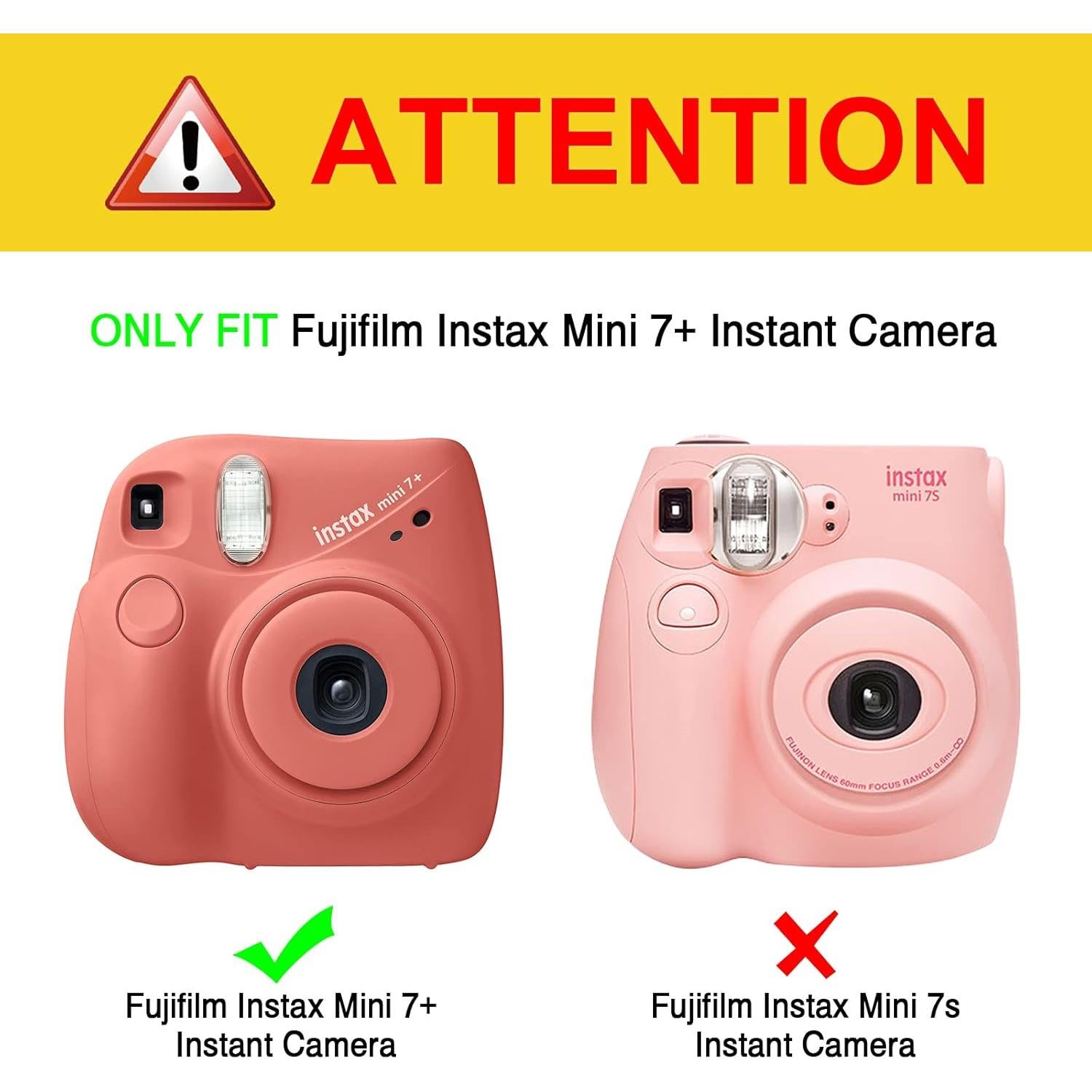 Funda Protectora Fintie para Fujifilm Instax Mini 7+ - Cuero Vegano Marrón