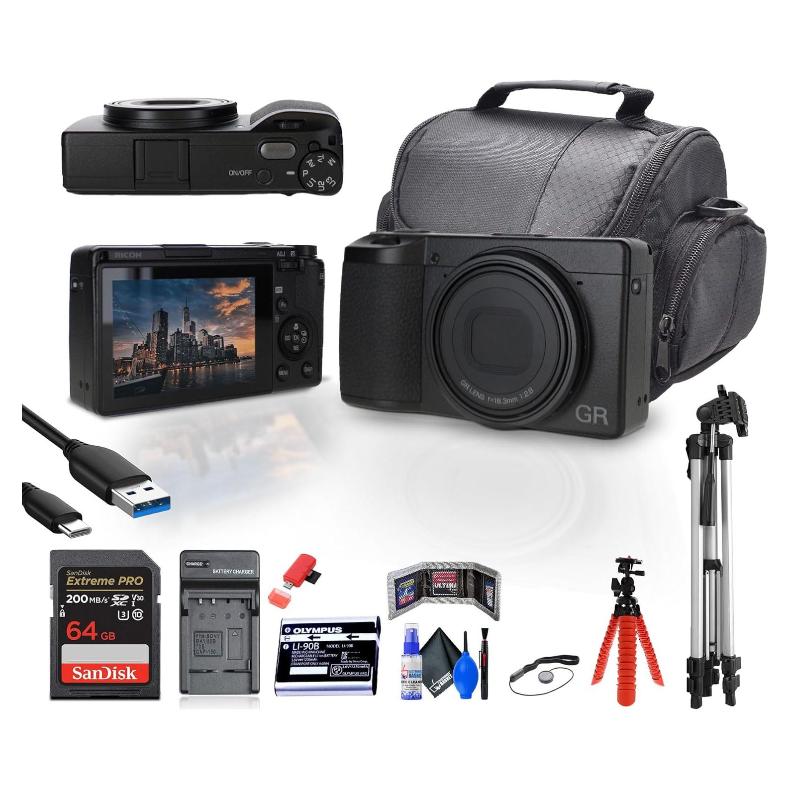 Cámara Digital Ricoh GR III HDF 24.2MP con Accesorios