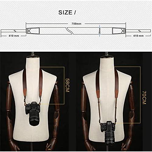 Correa de Hombro de Cuero CANPIS Negra para Cámara DSLR