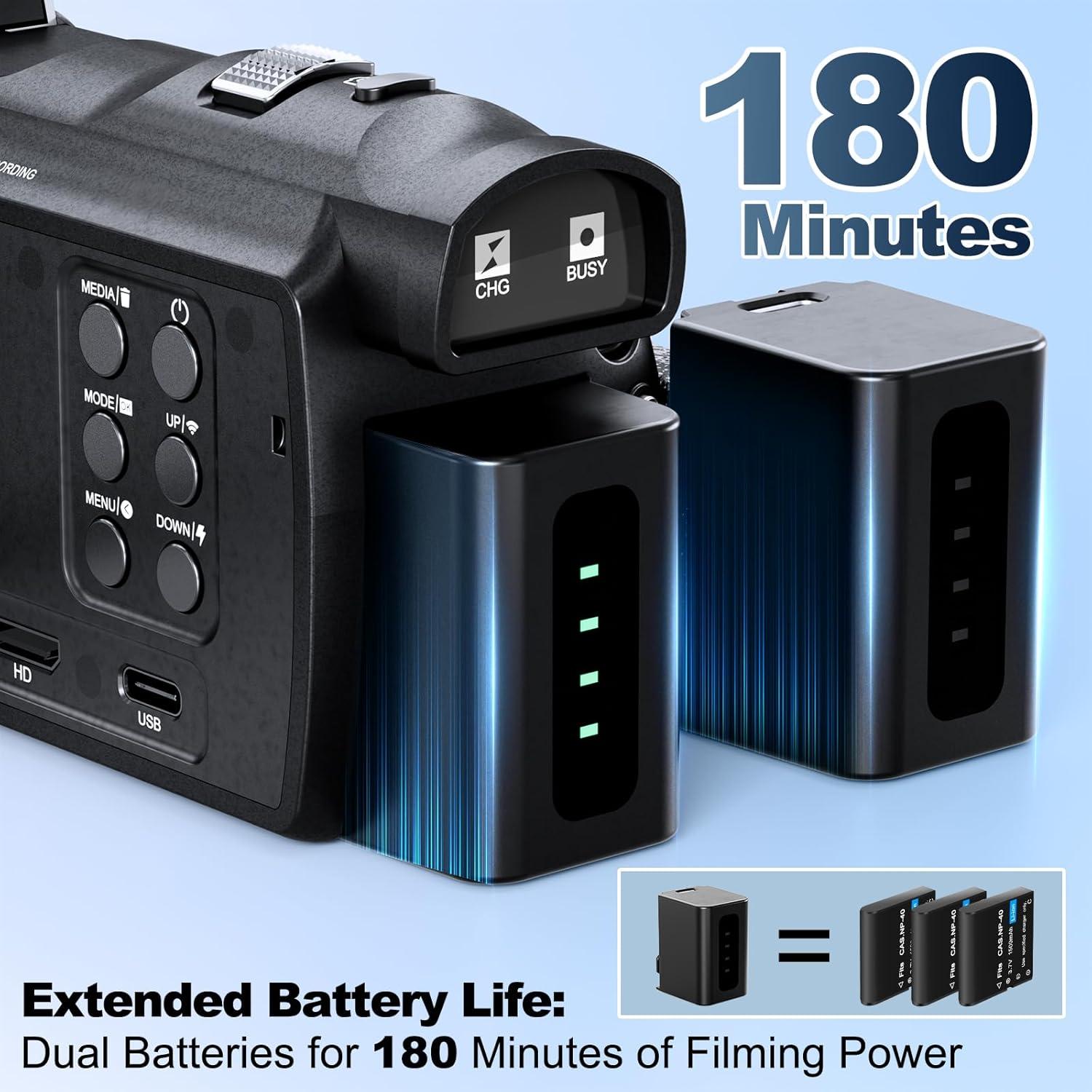 Cámara de Video 5K NBDDIGITAL MC-D110-2504 48MP Zoom 16X