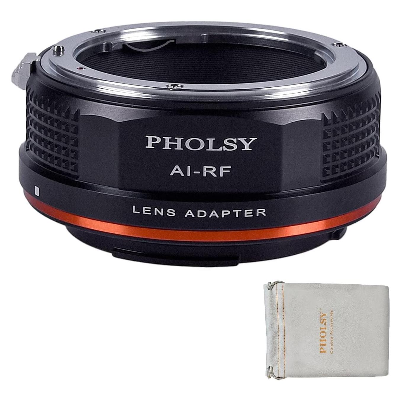 Adaptador de Montura PHOLSY Nikon F a Canon RF - 110g