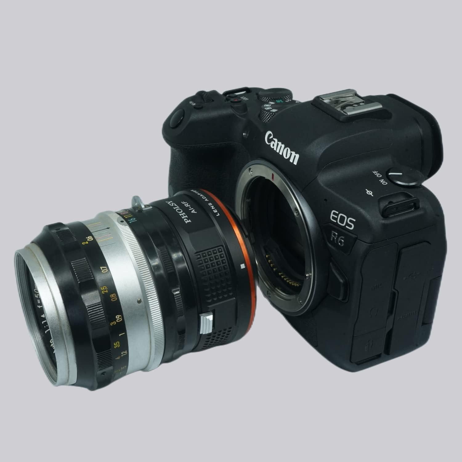 Adaptador de Montura PHOLSY Nikon F a Canon RF - 110g