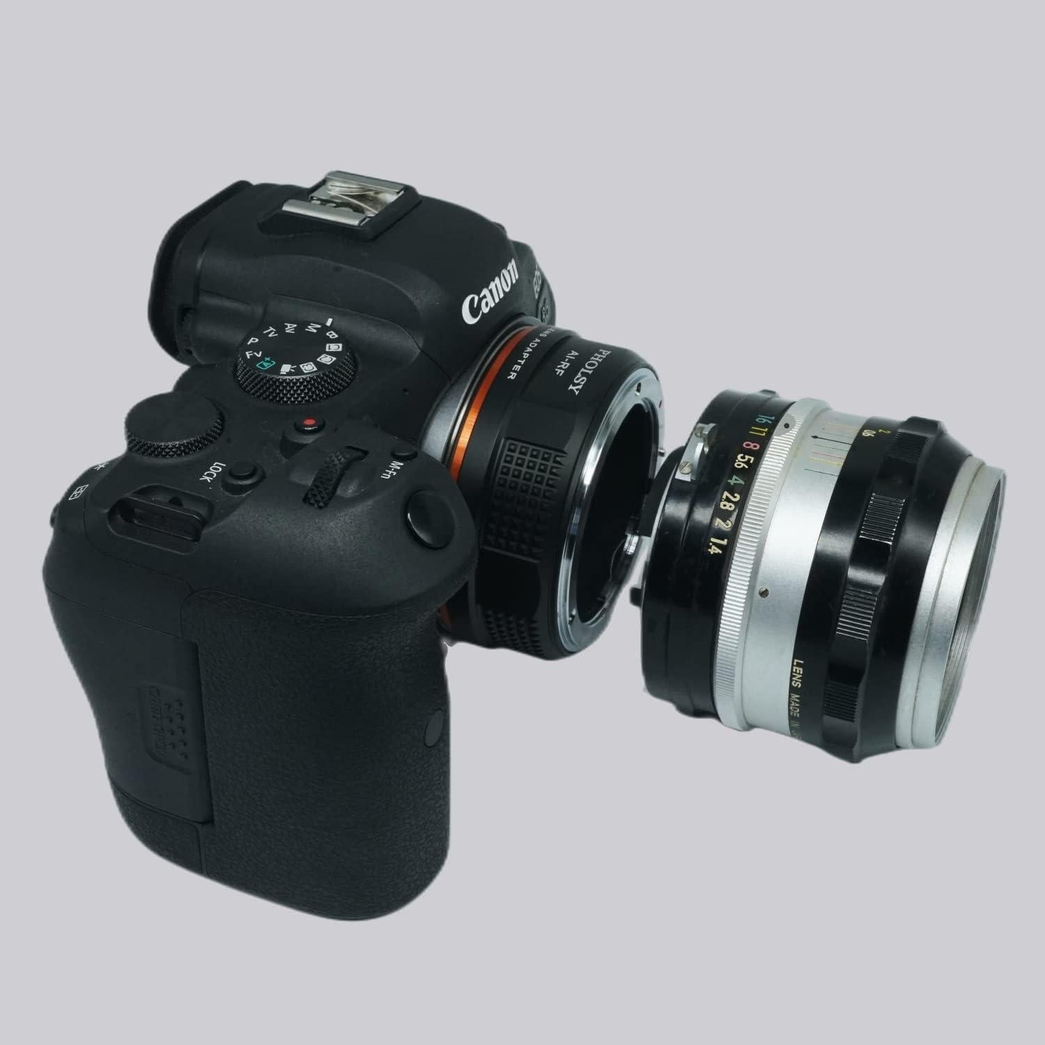Adaptador de Montura PHOLSY Nikon F a Canon RF - 110g