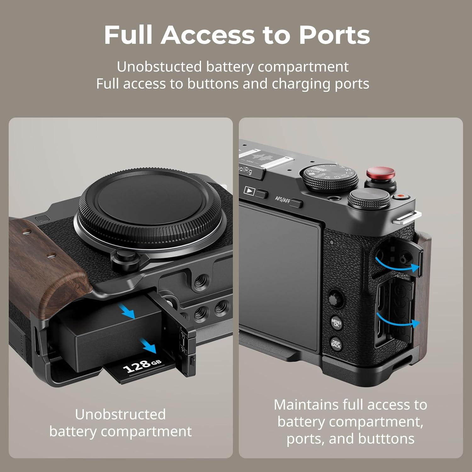 Empuñadura de Madera en L SmallRig 5260 para FUJIFILM X-M5