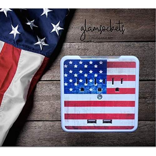 Protector de Sobretensión Decorativo Glamsockets 3 Salidas USB