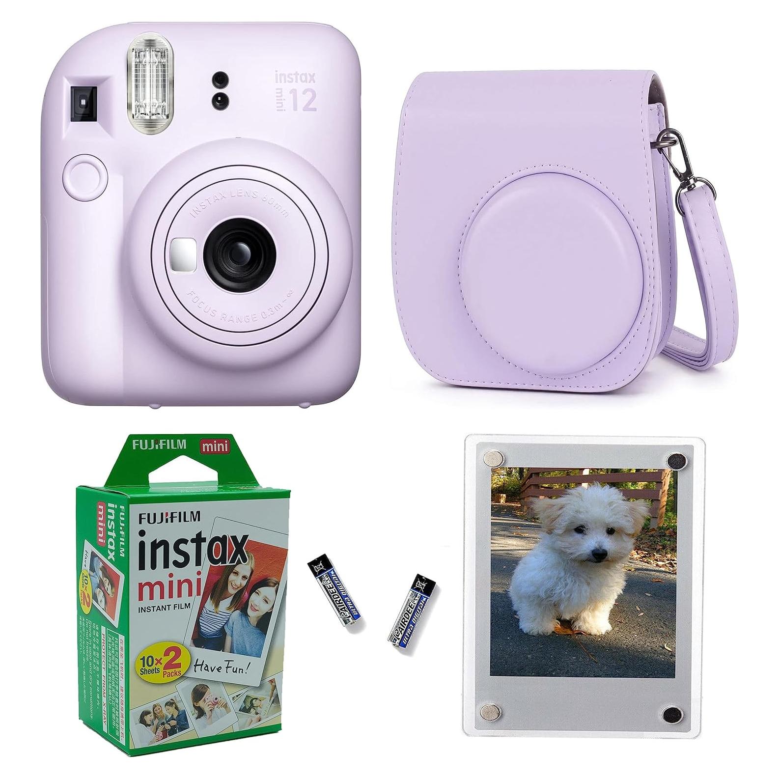 Cámara Instantánea Fujifilm Instax Mini 12 + Funda y Marcos