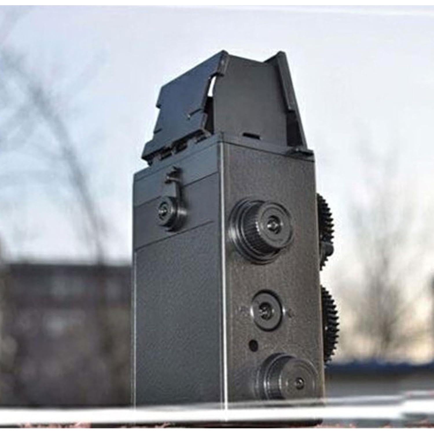 Cámara de película TLR retro Tangxi 35MM doble lente DIY