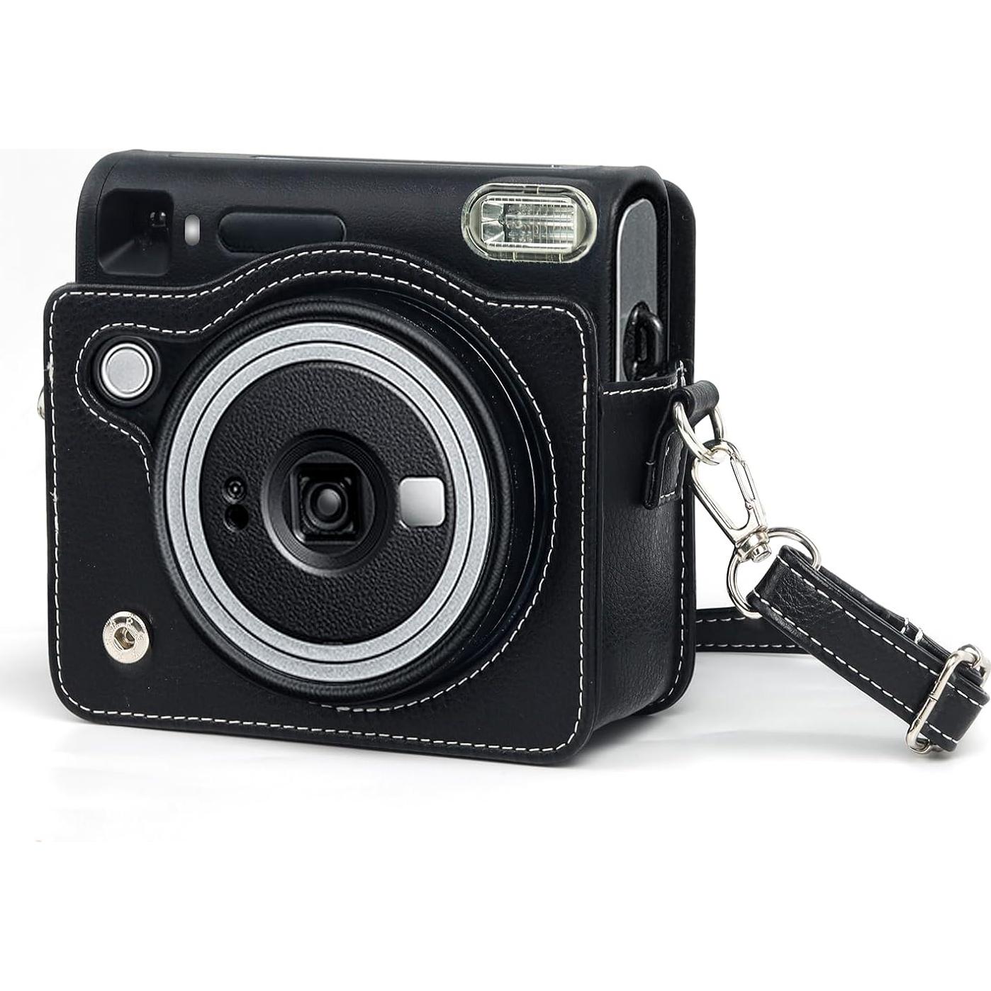 Funda de Cuero PU Rieibi para Fujifilm Instax SQ40 - Negra