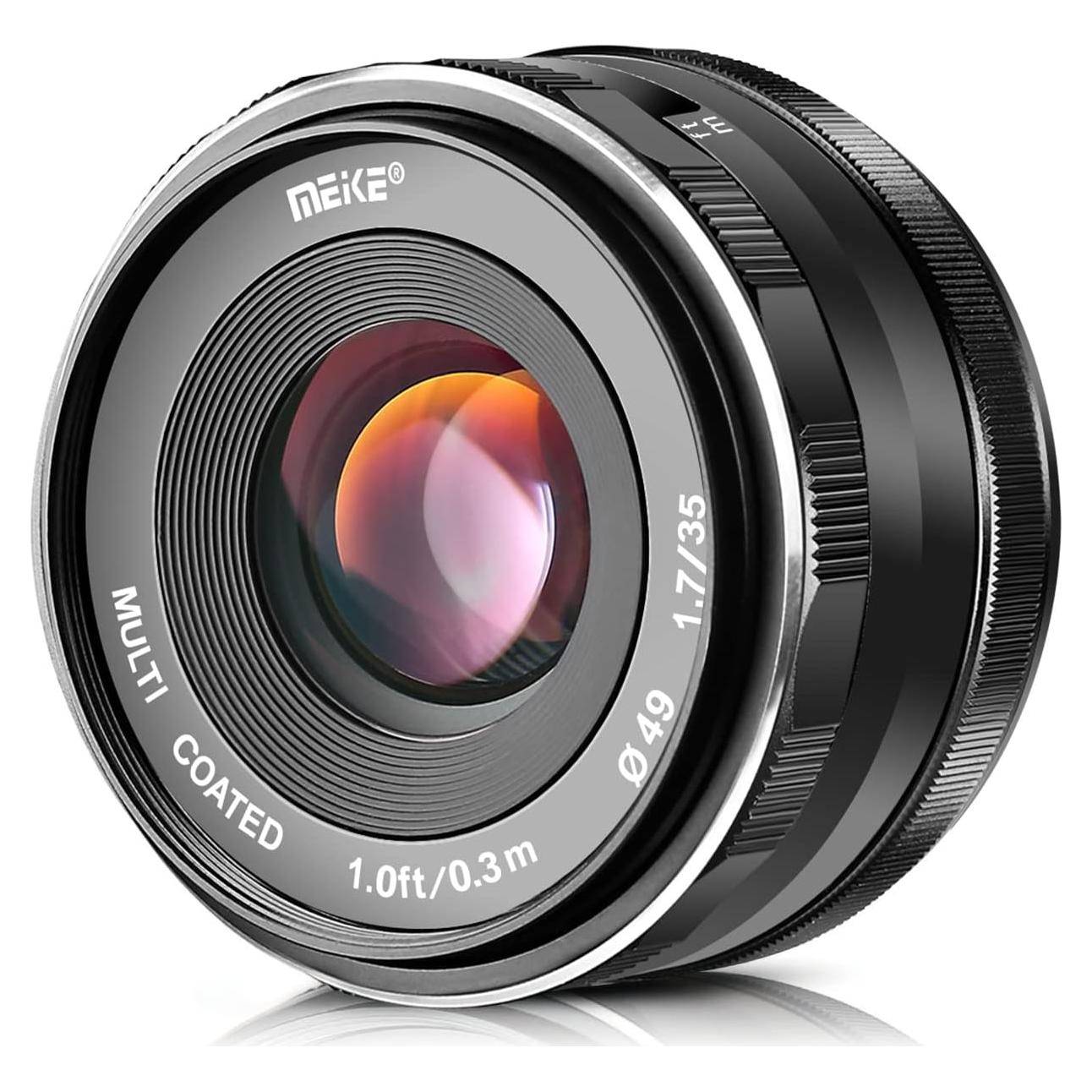 Lente Fijo Meike 35mm F1.7 Manual para Cámaras Sony E-Mount