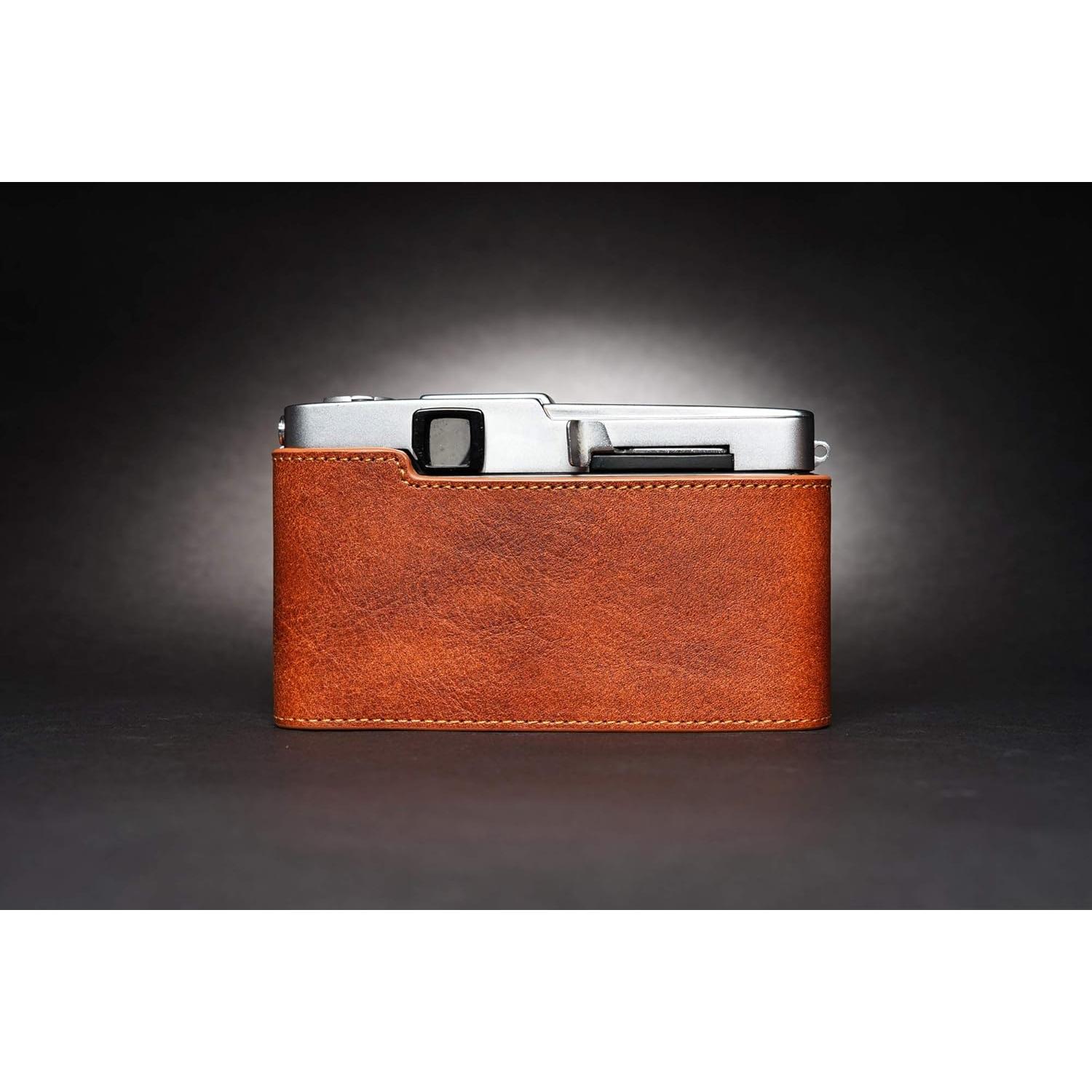 Funda de Cámara de Cuero Real BolinUS para Olympus Pen-FT