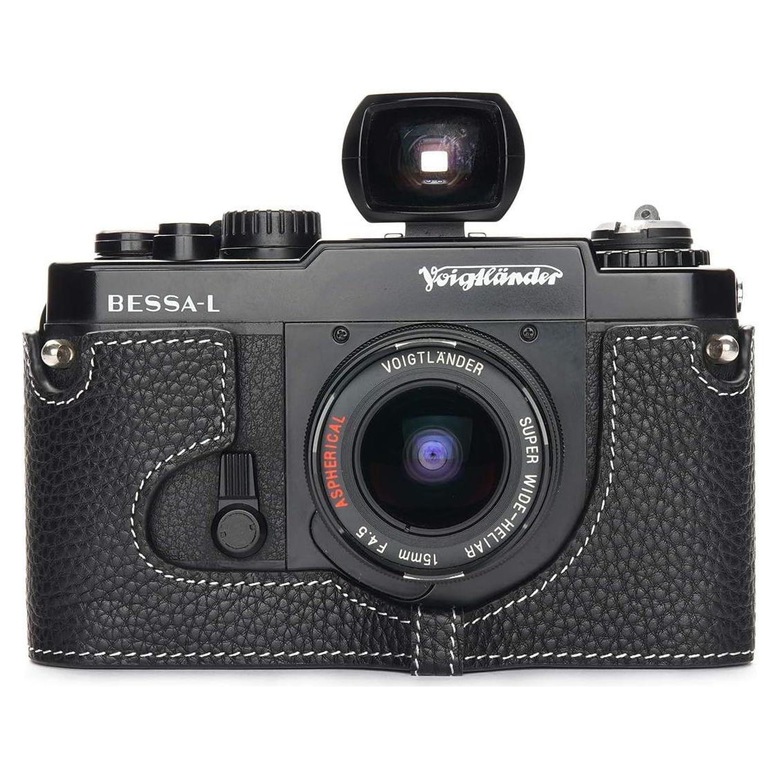 Funda de Cuero Real BolinUS para Cámara Voigtlander Bessa-R/L