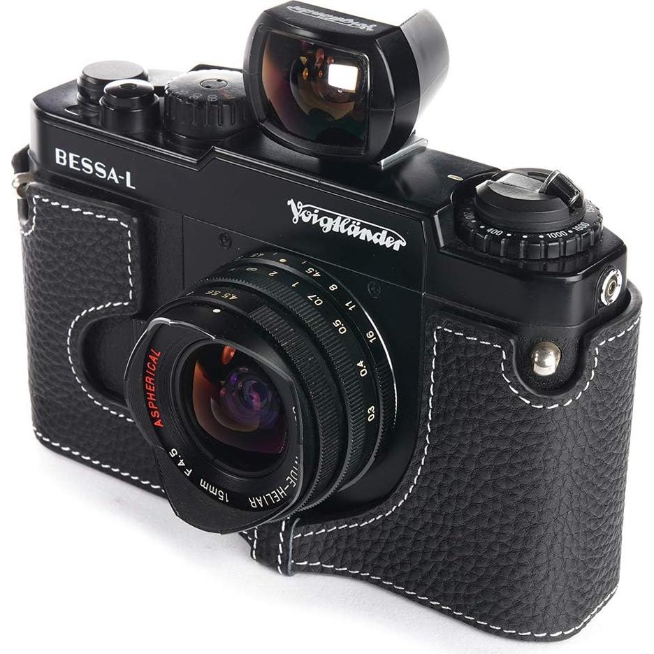 Funda de Cuero Real BolinUS para Cámara Voigtlander Bessa-R/L