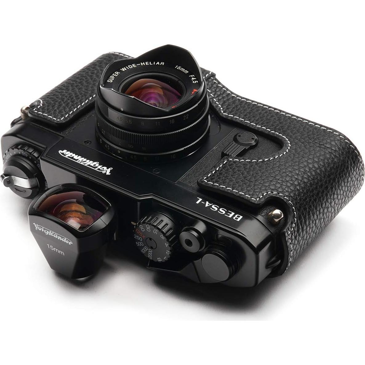 Funda de Cuero Real BolinUS para Cámara Voigtlander Bessa-R/L