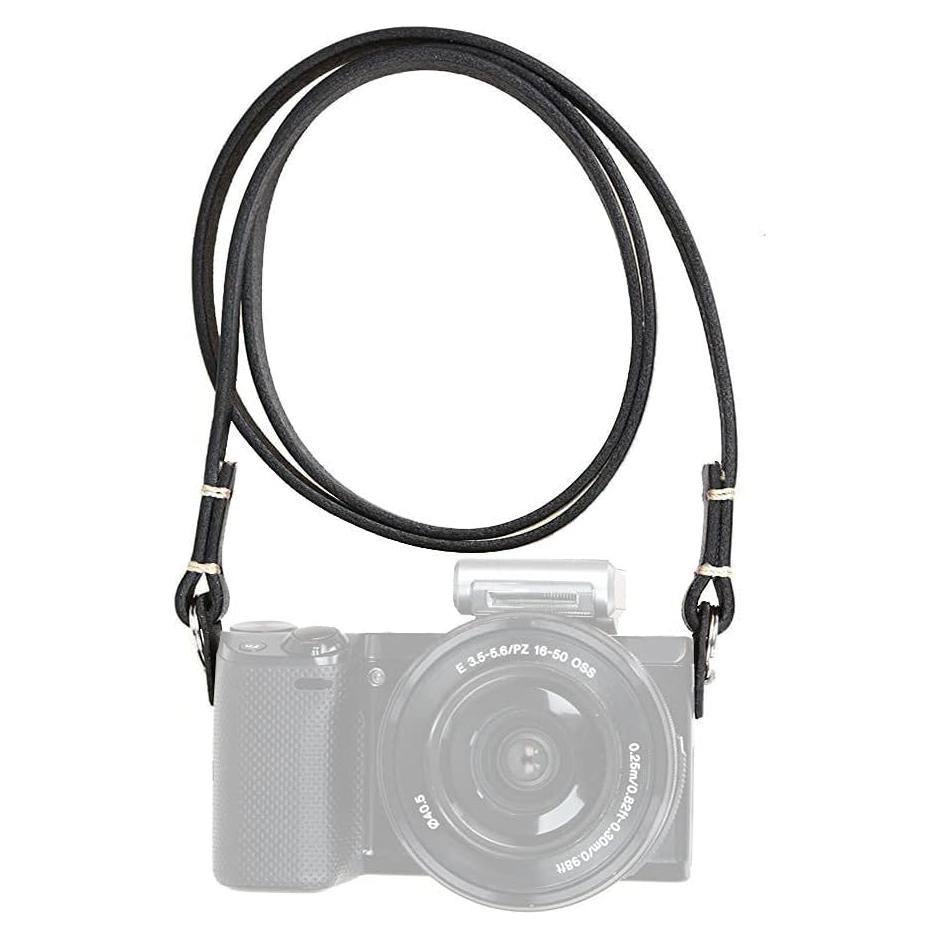 Correa de Cuero Genuino CANPIS para Cámara Negra 110cm