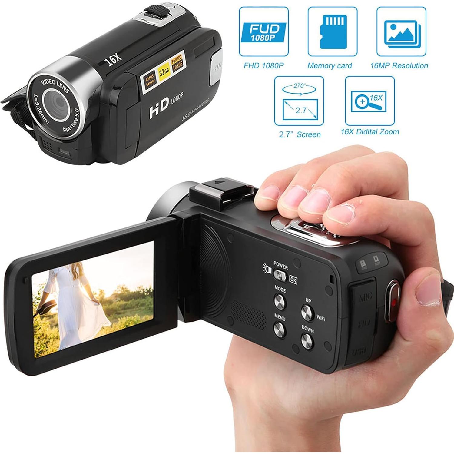 Cámara de Video Digital Hilitand DH-90 16MP 1080P 16X Zoom