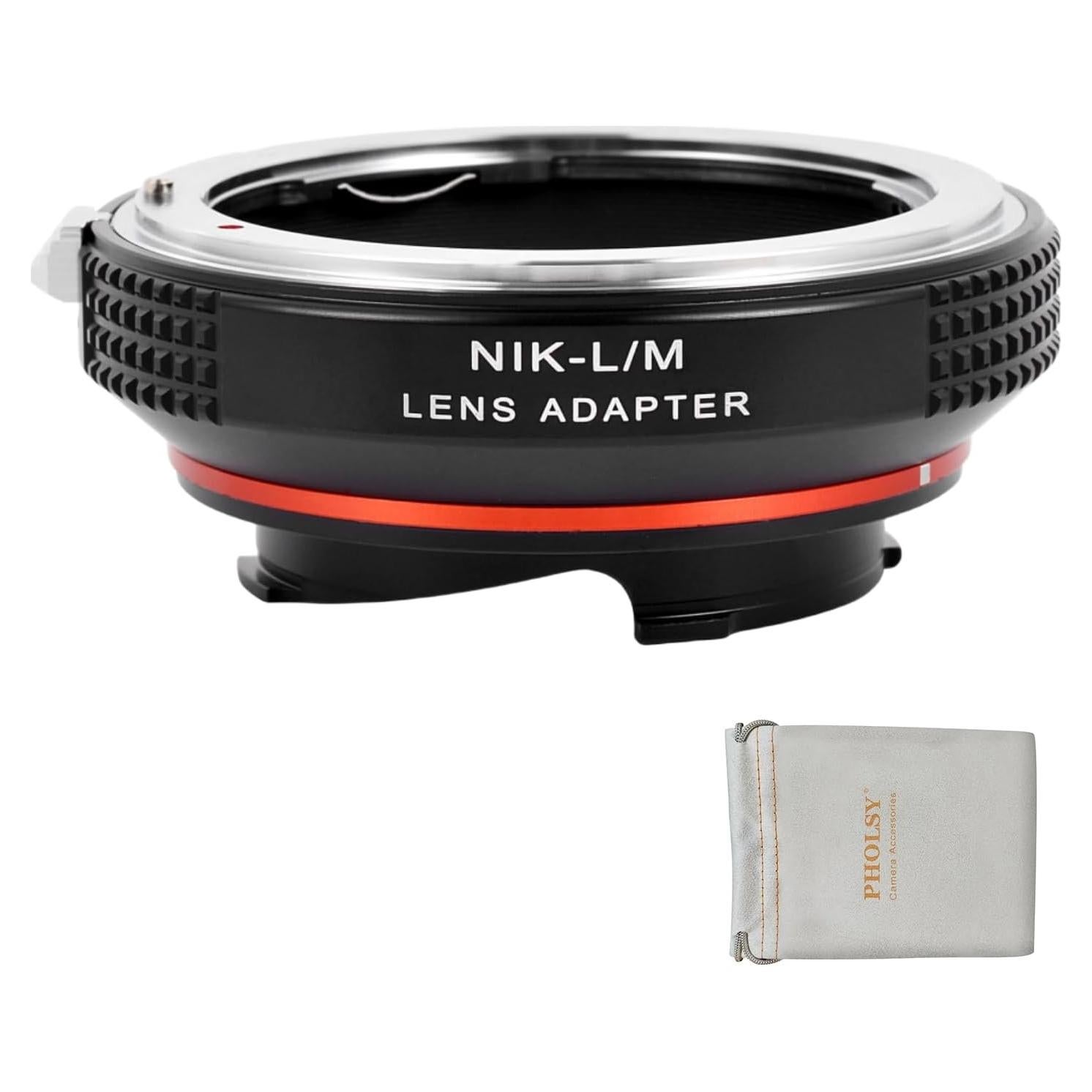 Adaptador de Montura PHOLSY Nikon F a Leica M 6 Bits