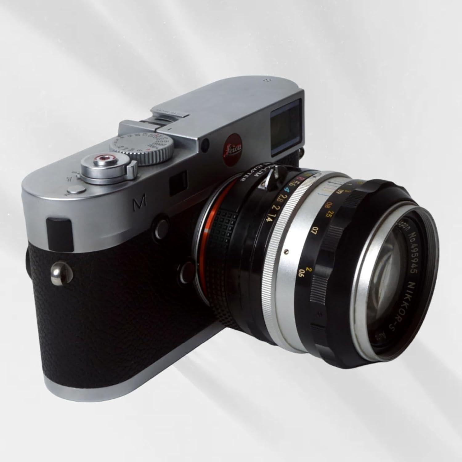 Adaptador de Montura PHOLSY Nikon F a Leica M 6 Bits