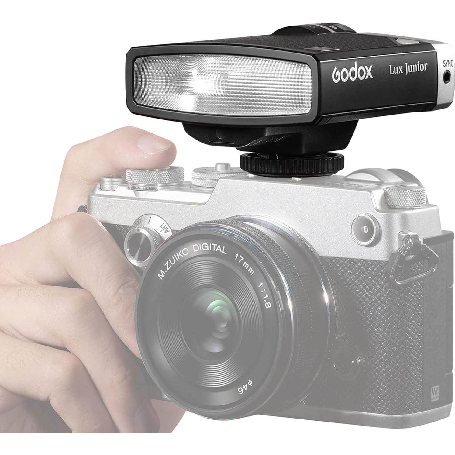Flash de Cámara Godox Lux Junior GN12 6000K Compatible Canon Nikon