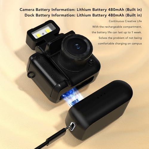 Cámara Digital Compacta Asixxsix 1080P para Niños con LED