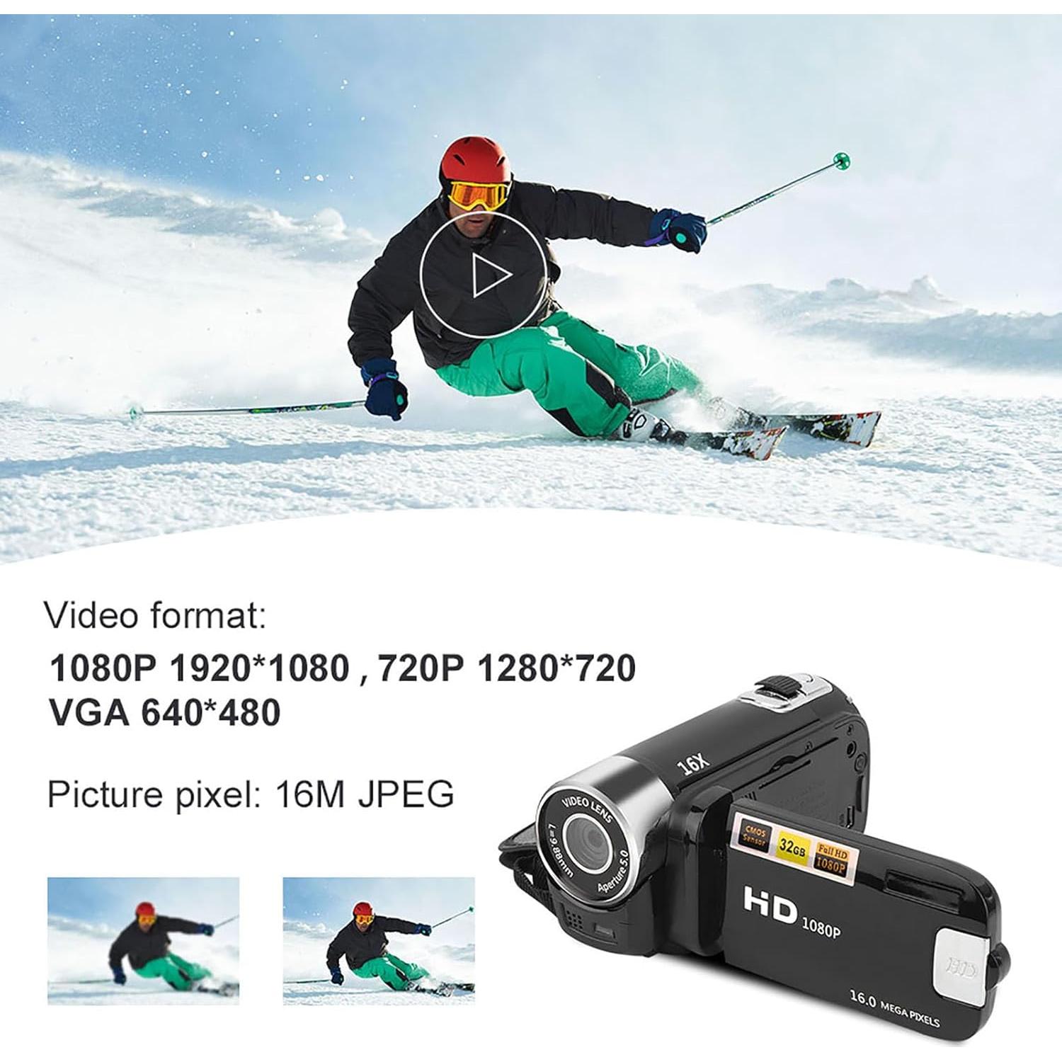 Cámara de Video Zopsc Full HD 1080P 16X Zoom Digital