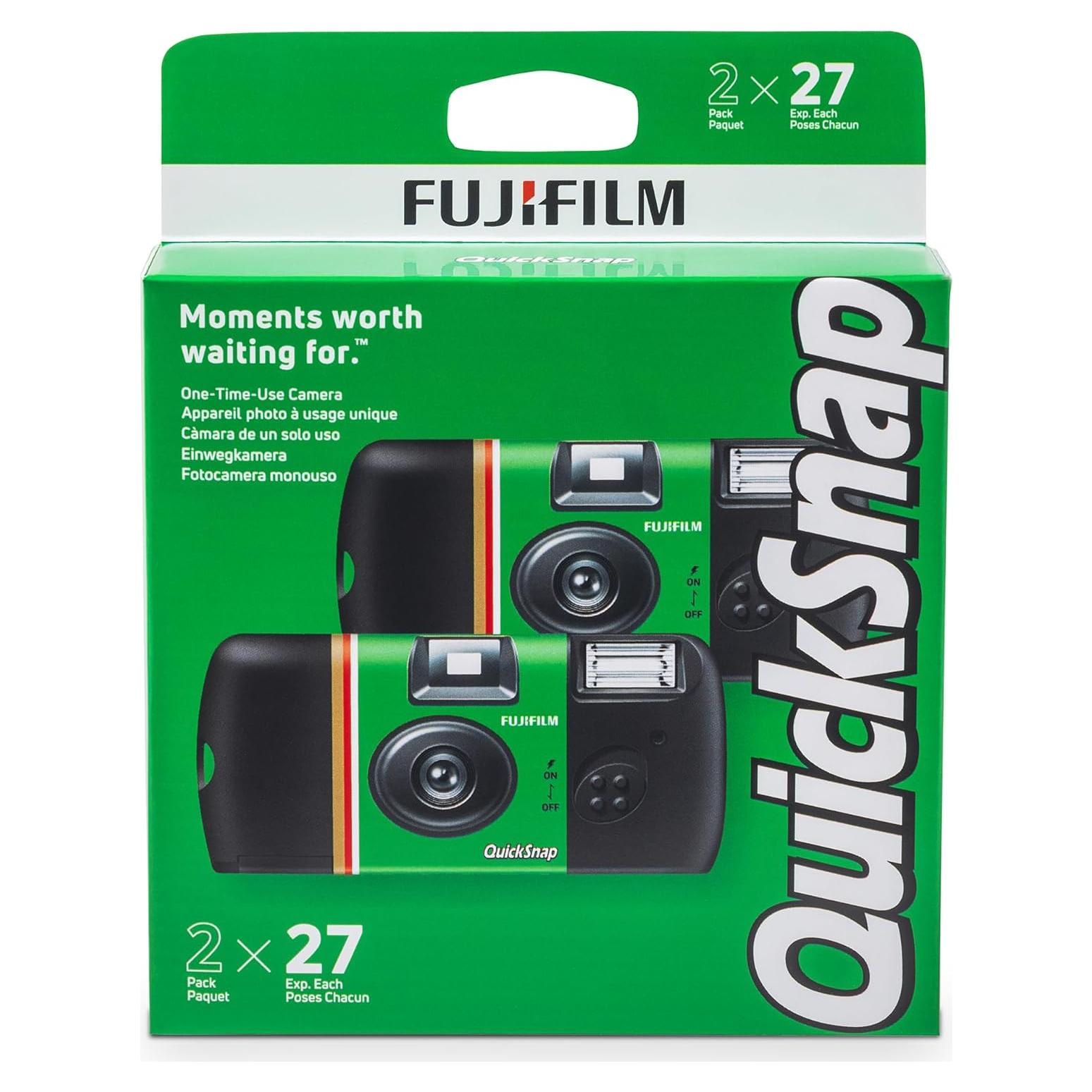 Cámara desechable Fujifilm QuickSnap Flash 400 - Paquete de 2