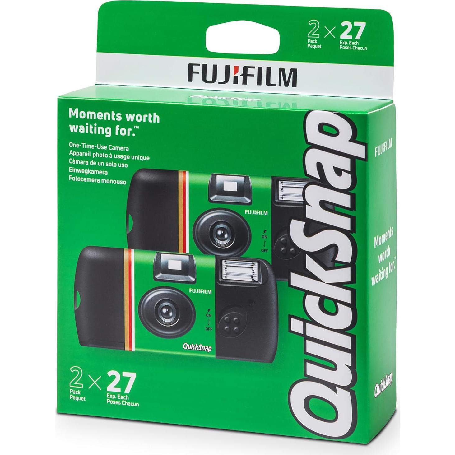Cámara desechable Fujifilm QuickSnap Flash 400 - Paquete de 2