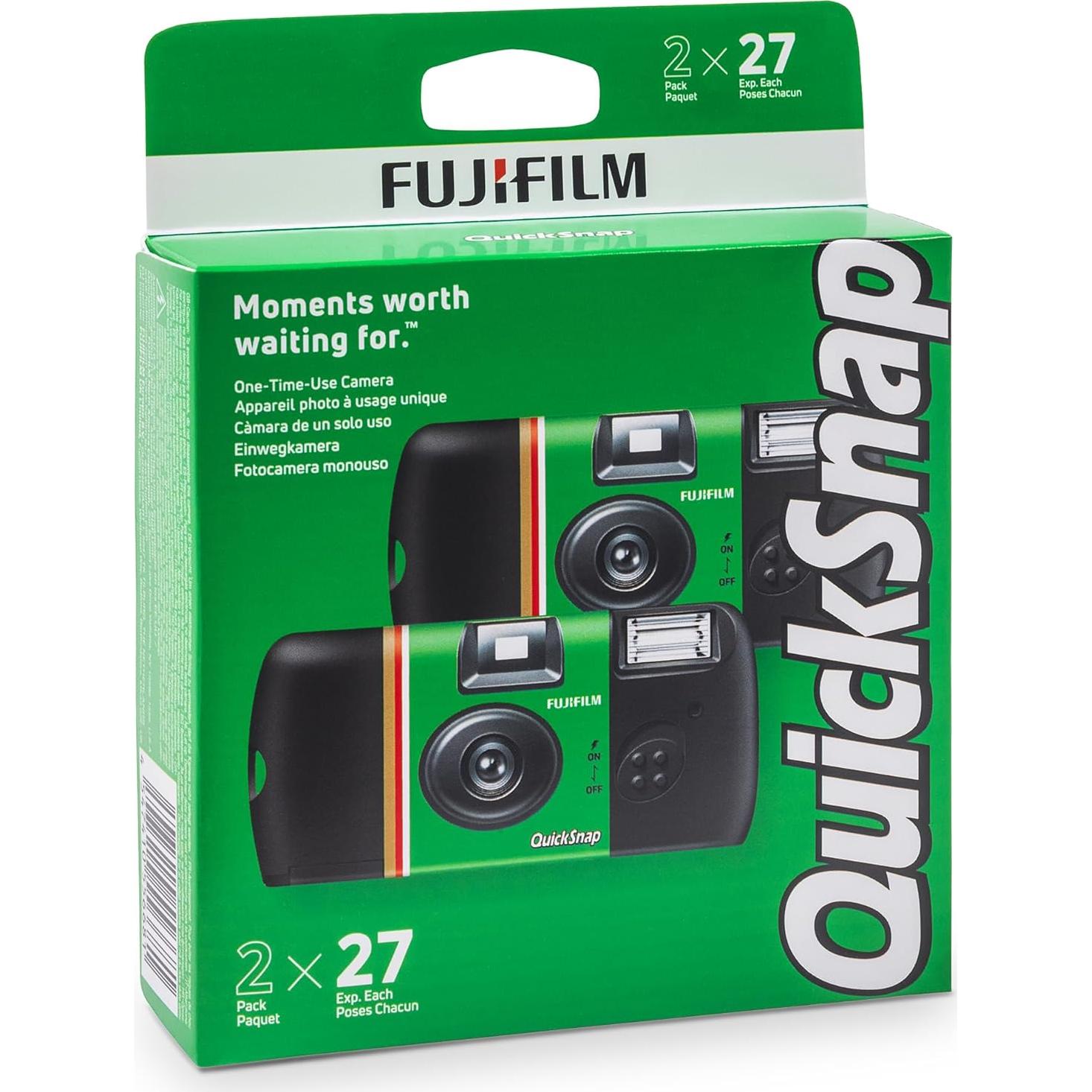 Cámara desechable Fujifilm QuickSnap Flash 400 - Paquete de 2