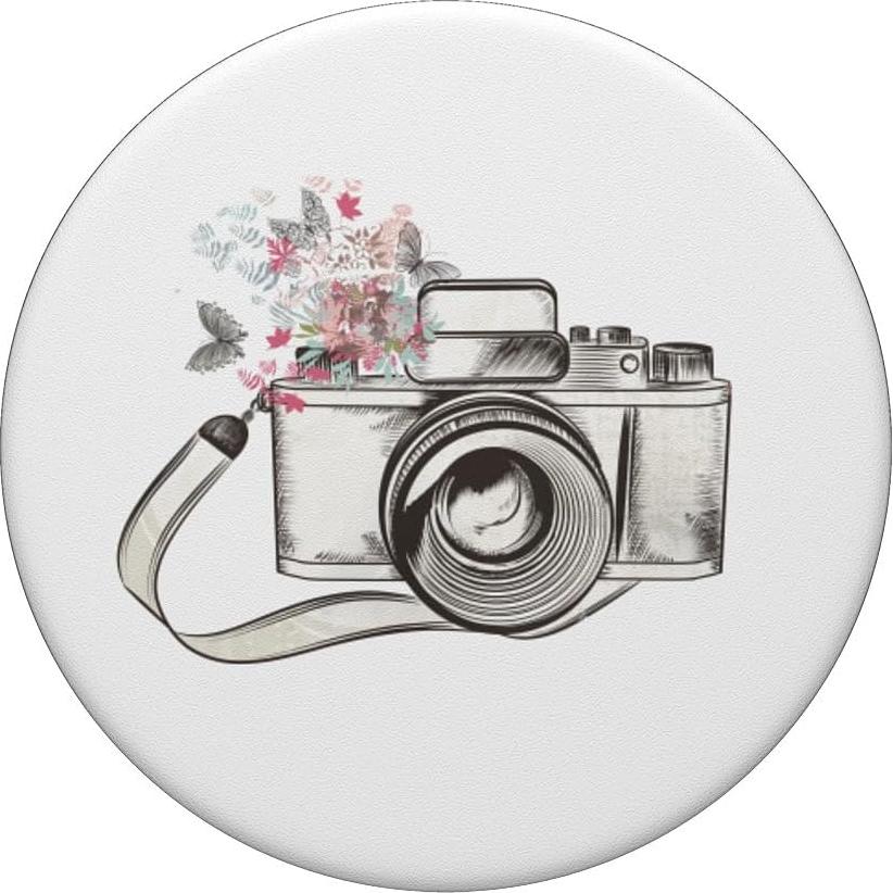 PopSocket PopGrip Estándar Vintage Mariposas para Teléfonos