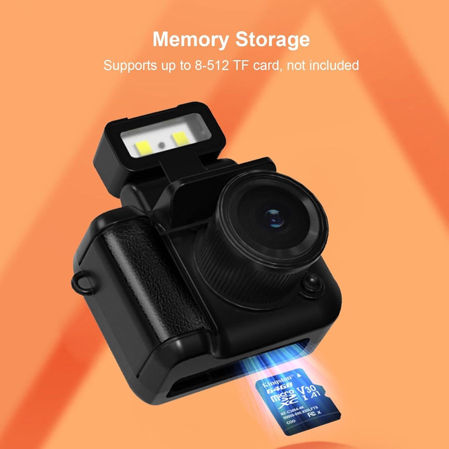 Cámara Mini Retro de Llavero Gugxiom 1080P 2MP con Carga