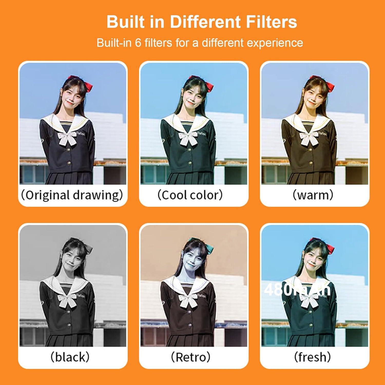 Cámara Mini Retro de Llavero Gugxiom 1080P 2MP con Carga