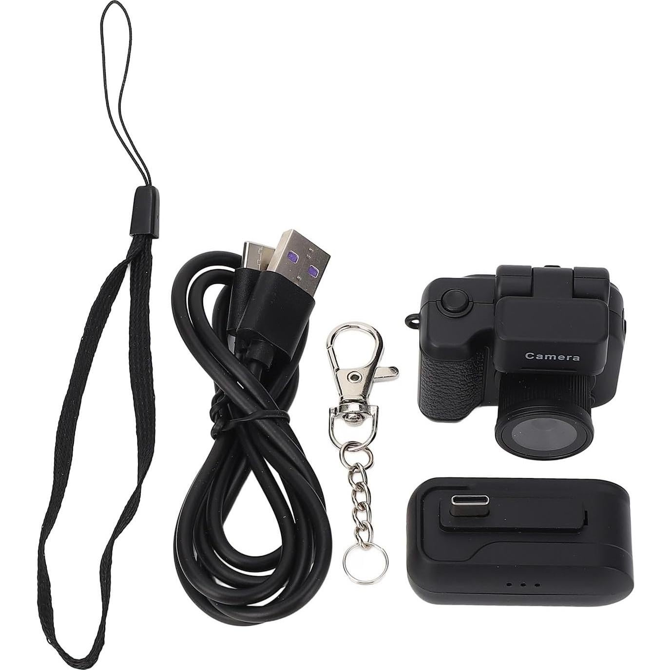 Cámara Mini Retro de Llavero Gugxiom 1080P 2MP con Carga