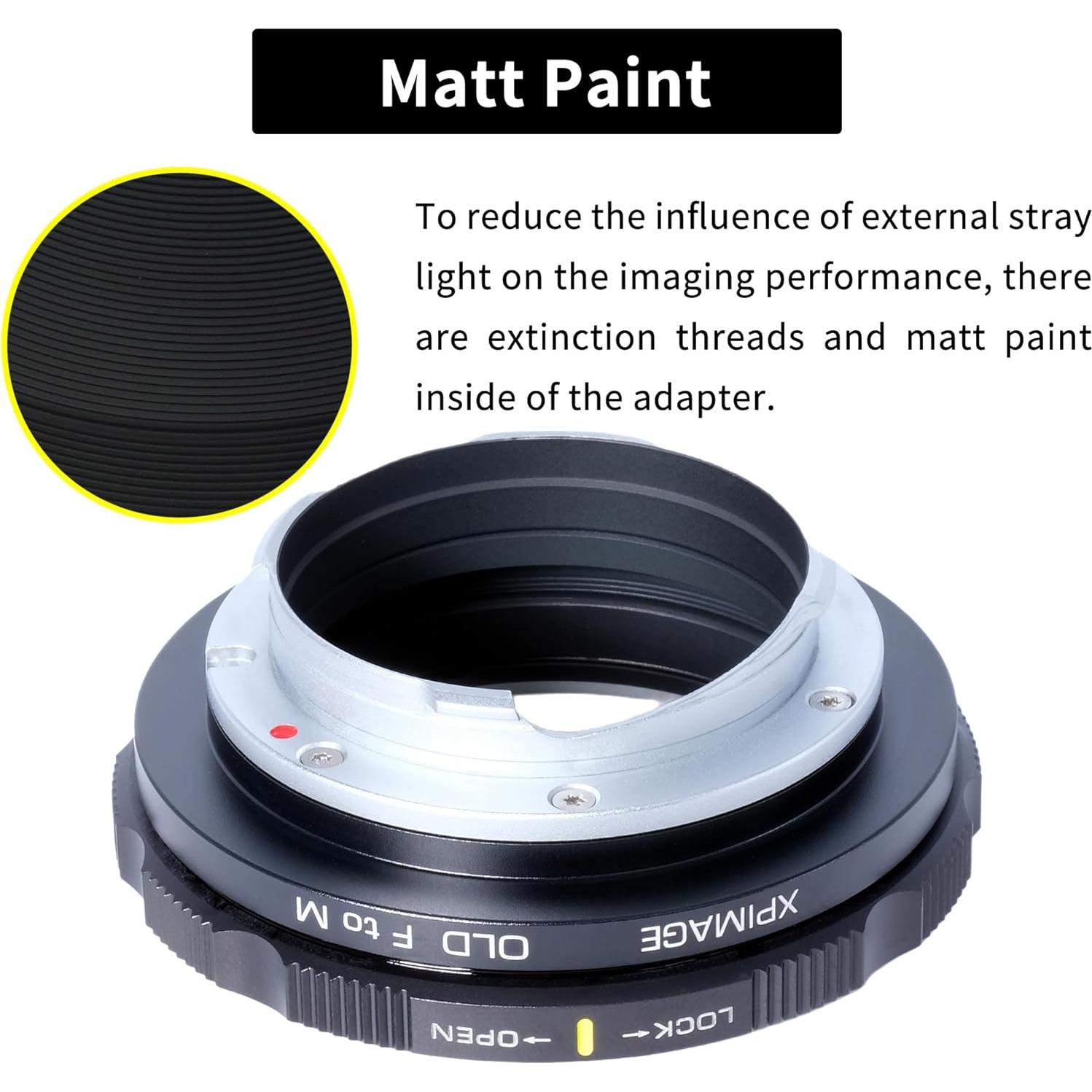 Anillo Adaptador Nikon F a Leica M - Bloqueo de Brida