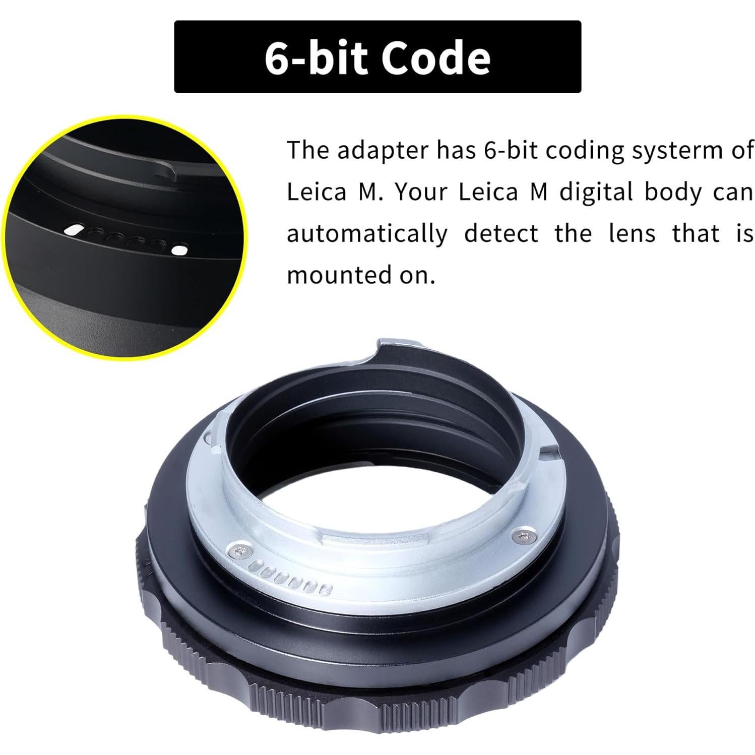 Anillo Adaptador Nikon F a Leica M - Bloqueo de Brida