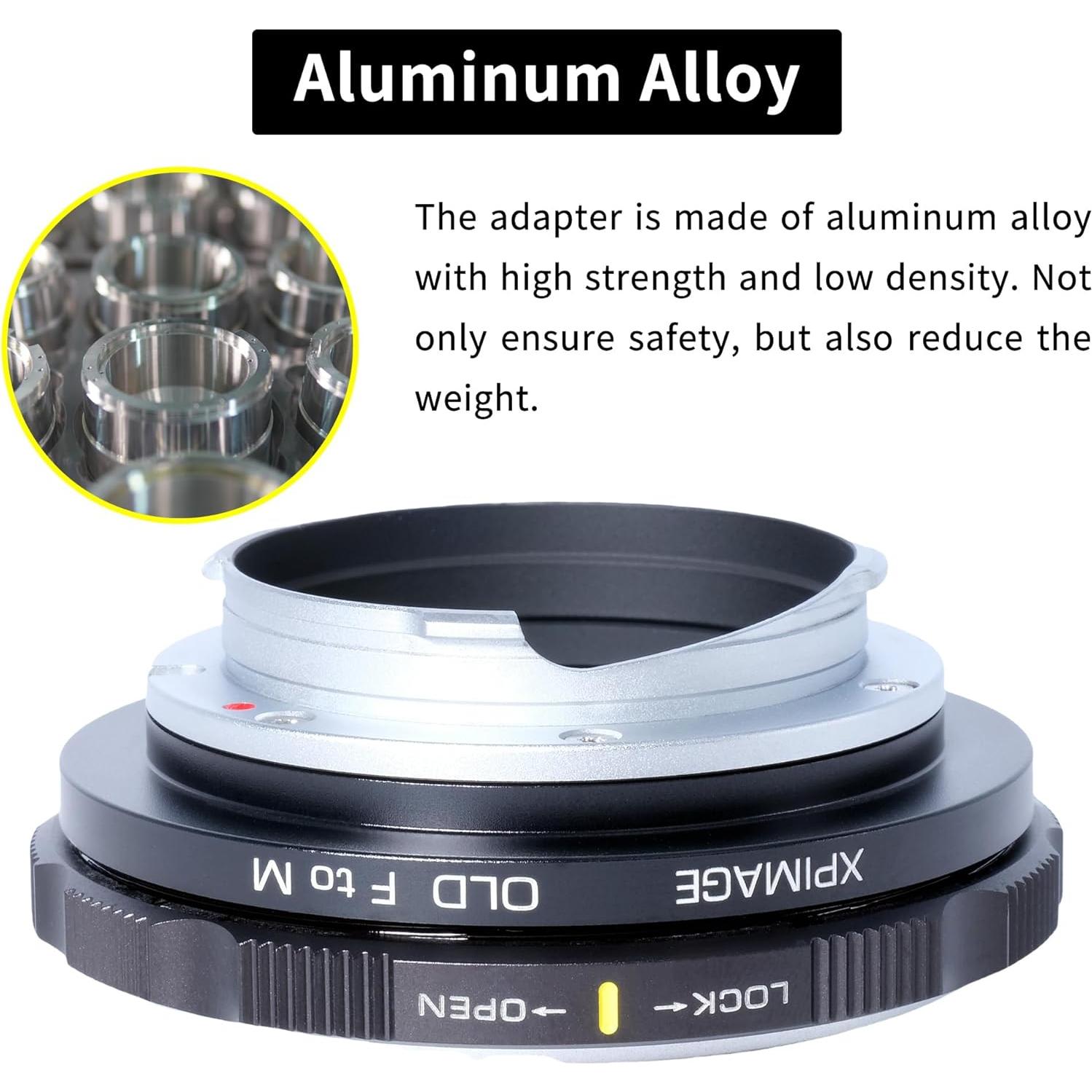 Anillo Adaptador Nikon F a Leica M - Bloqueo de Brida