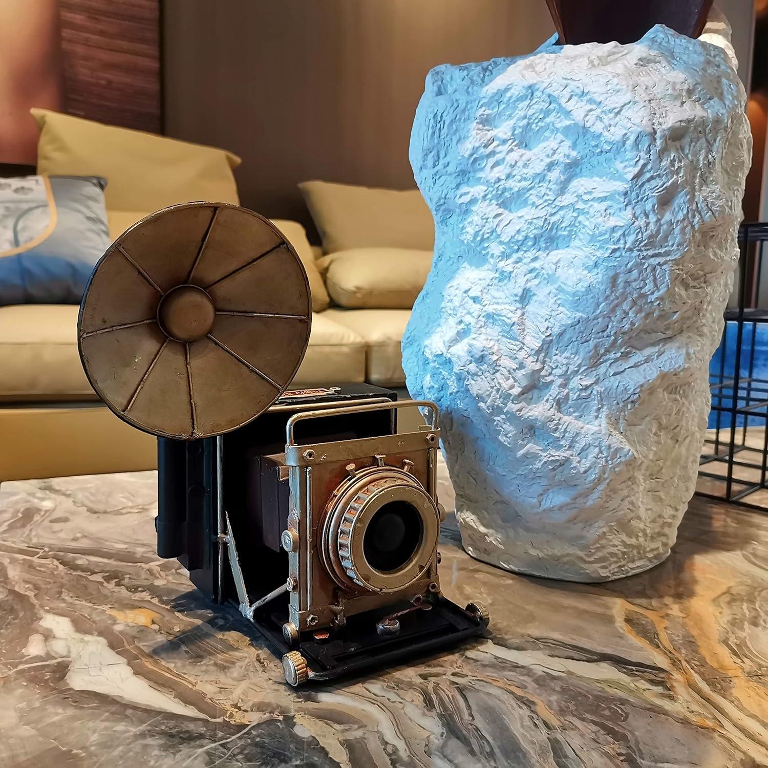 Estatua Decorativa Cámara Vintage PARSAHO 23.88 cm Metal