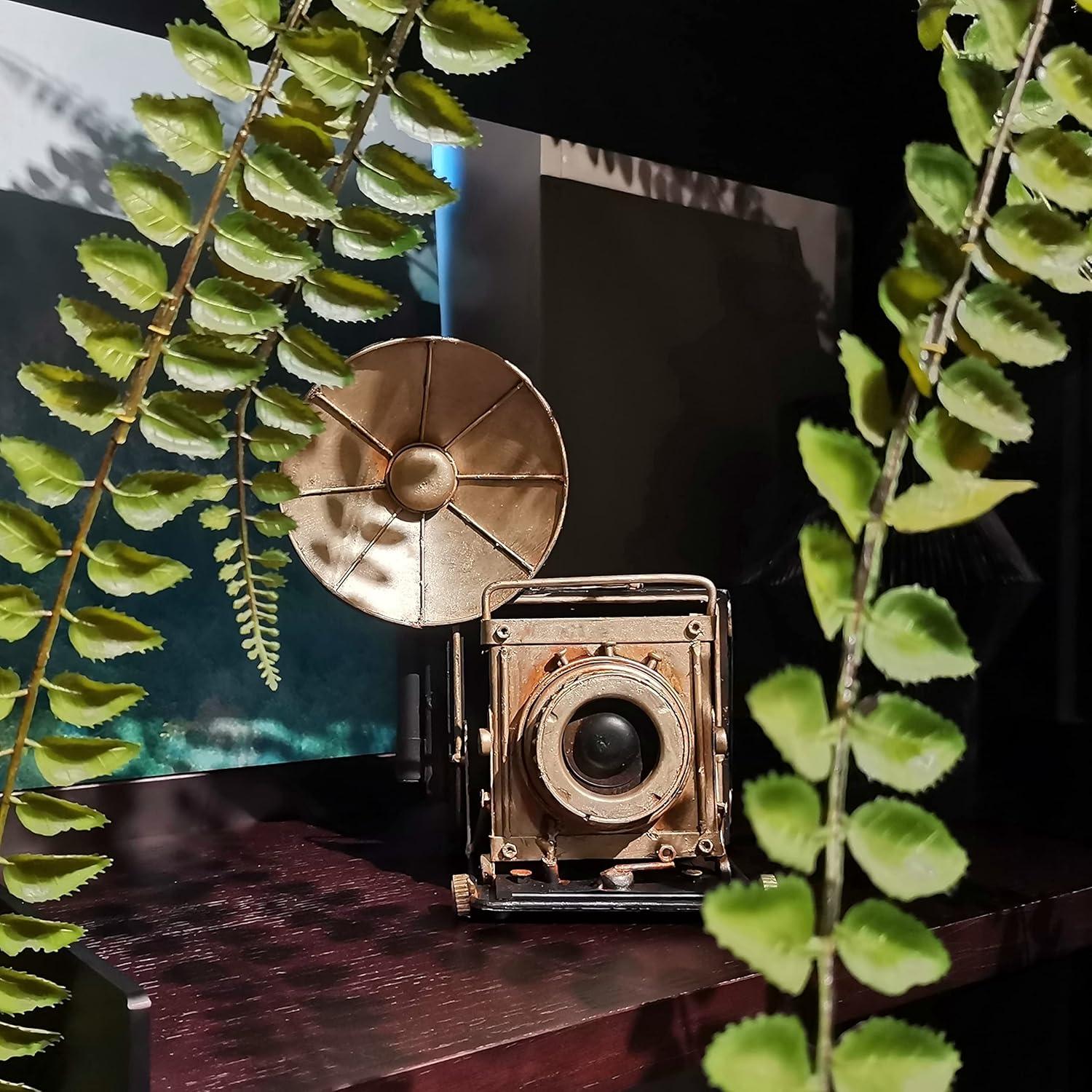 Estatua Decorativa Cámara Vintage PARSAHO 23.88 cm Metal