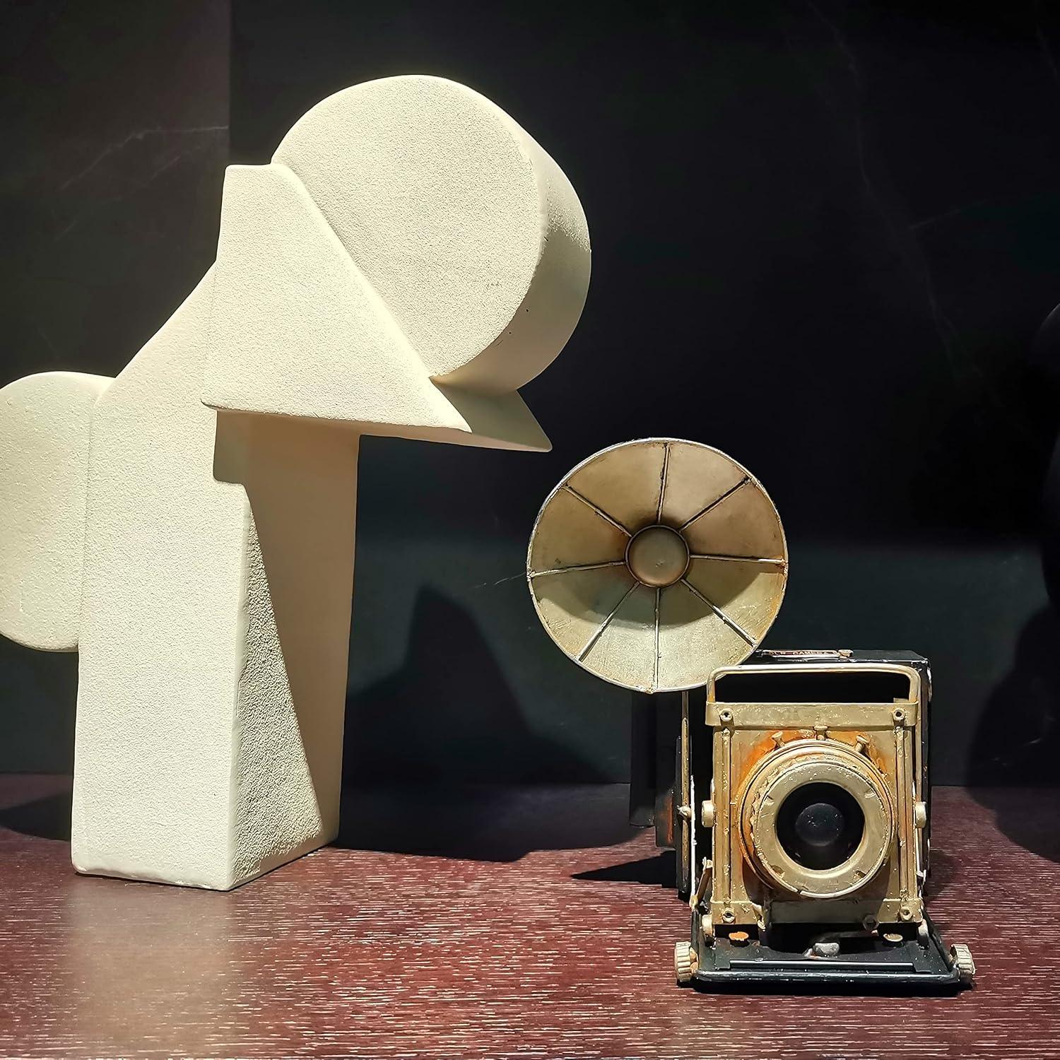 Estatua Decorativa Cámara Vintage PARSAHO 23.88 cm Metal