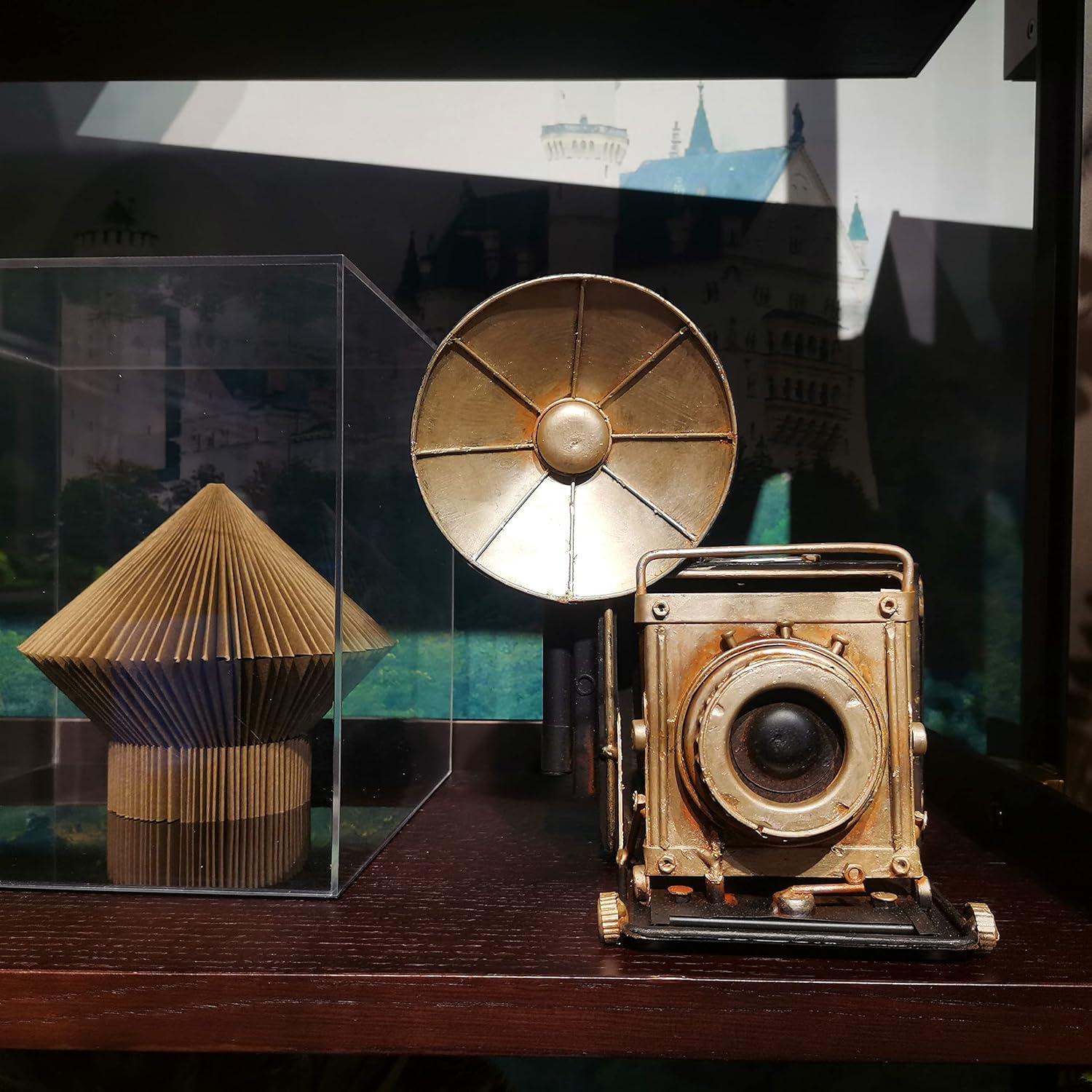 Estatua Decorativa Cámara Vintage PARSAHO 23.88 cm Metal