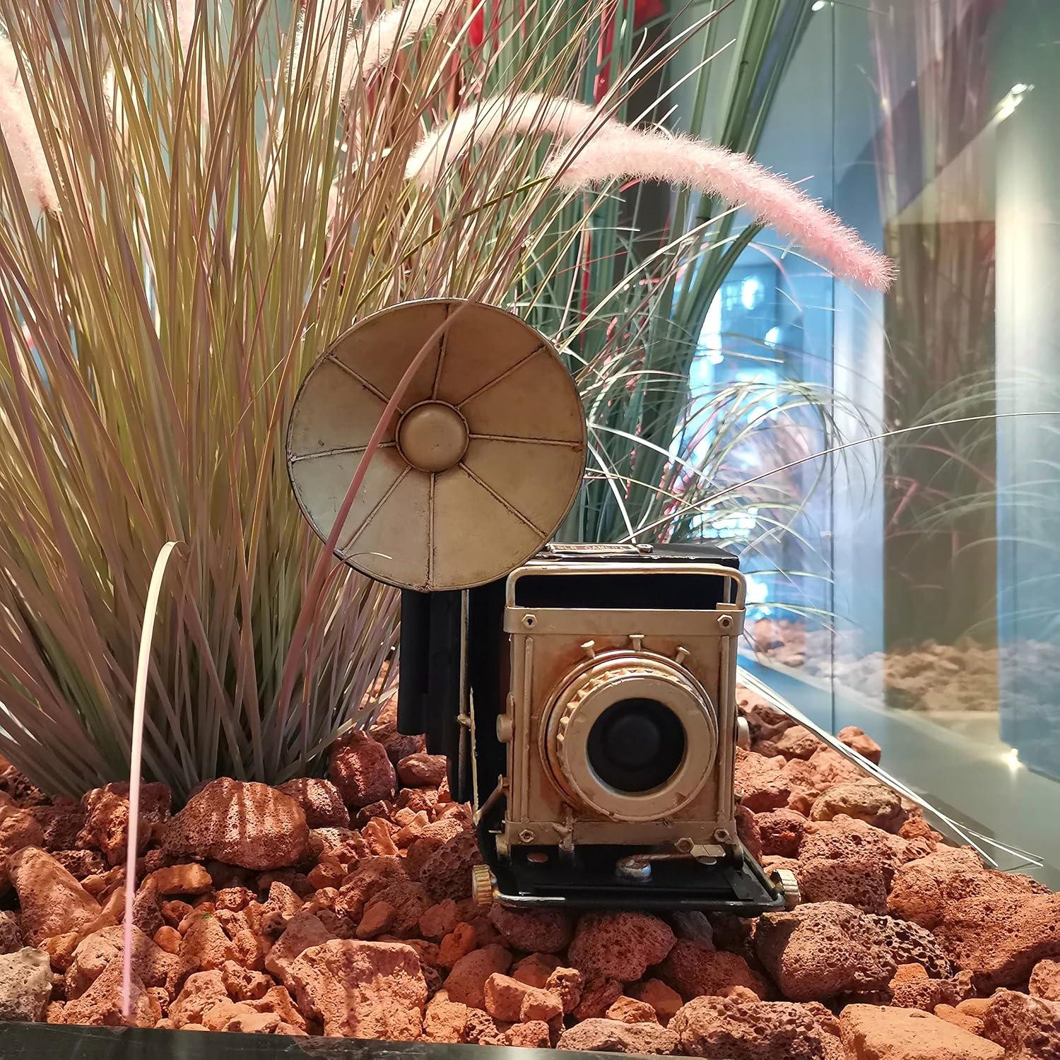 Estatua Decorativa Cámara Vintage PARSAHO 23.88 cm Metal