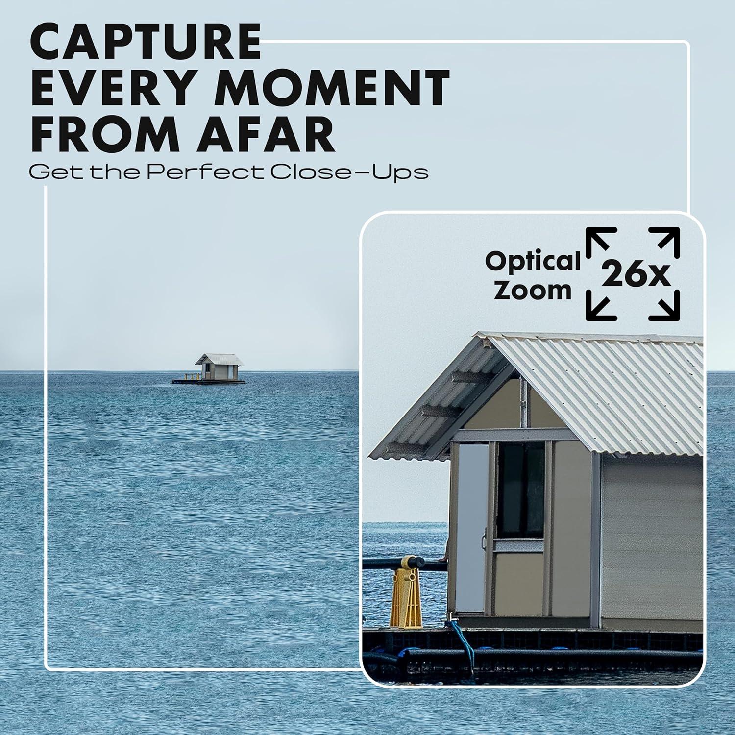 Cámara Digital Minolta ProShot 20MP Zoom 26x WiFi Plata