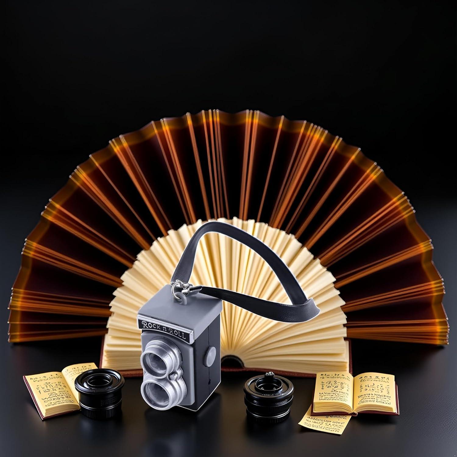 Mini Cámara Vintage Jizlan 1:4 Decorativa para Fotografía