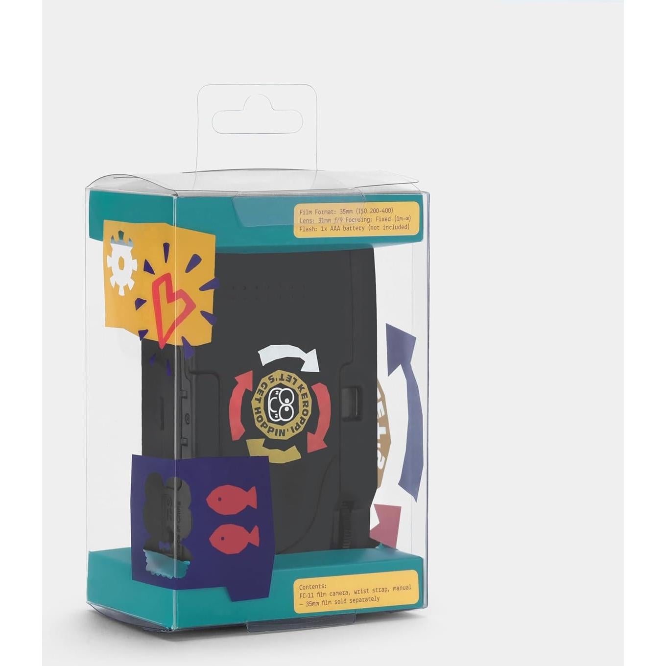 Cámara de película 35 mm Keroppi FC-11 con flash opcional