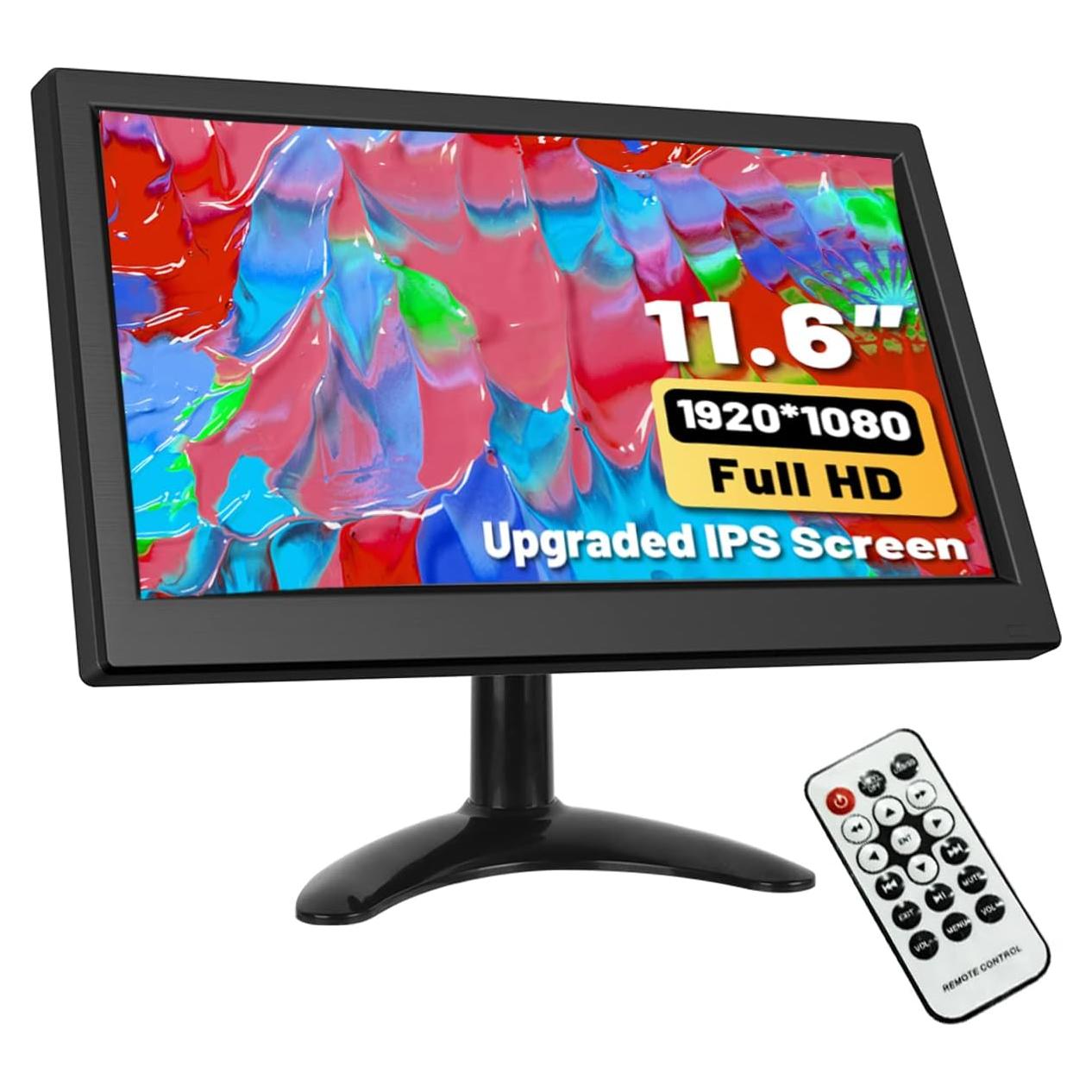 Monitor Portátil Hikity 11.6" Full HD 1920x1080 HDMI VGA BNC