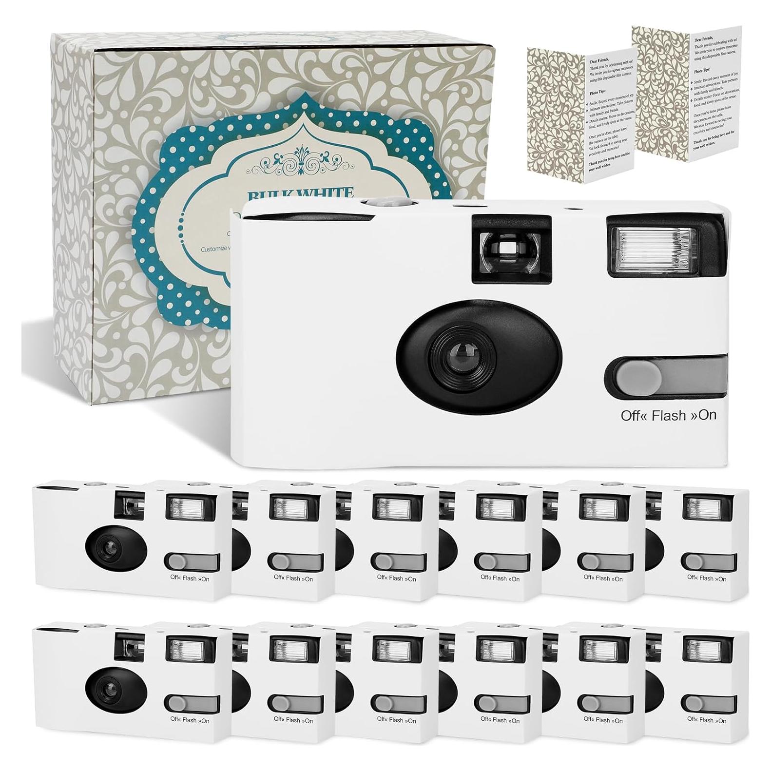 Paquete de 12 Cámaras Desechables Entallor con Flash ISO 400