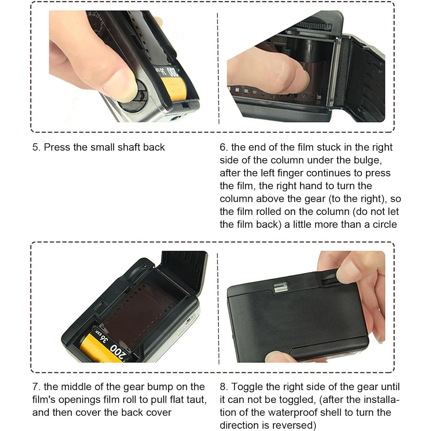 Cámara de película 35MM SENECESLI con funda impermeable