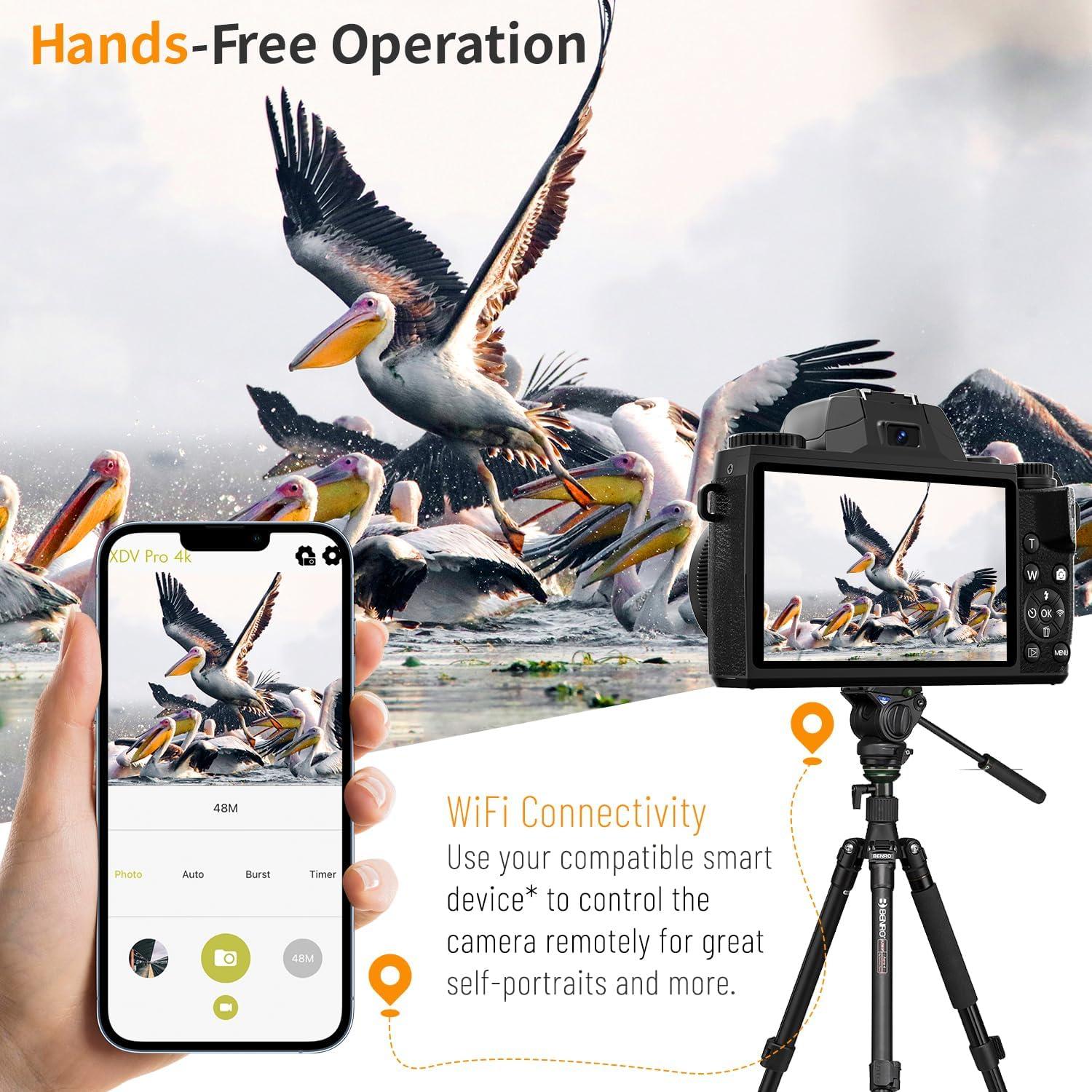 Cámara Digital Saneen S05 64MP 4K con Pantalla Táctil y WiFi